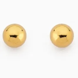 Brinco Bola Média Dourado