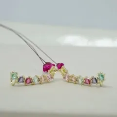 Ear Cuff Pedras Coloridas