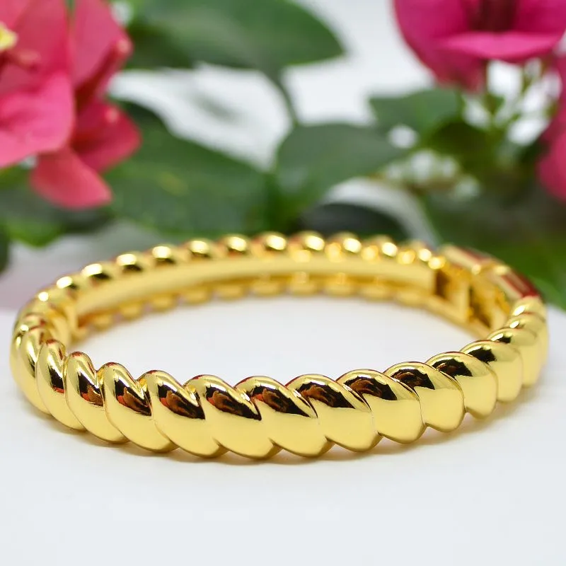 Bracelete Bolhado Dourado